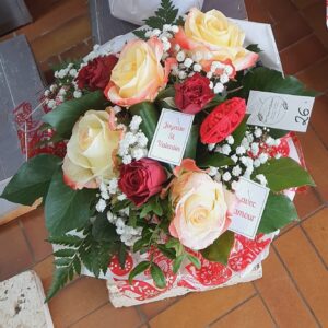 Bouquet 7 roses St Valentin