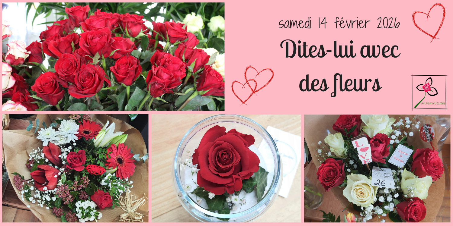Découvrez nos fleurs pour la St Valentin et commandez dès maintenant